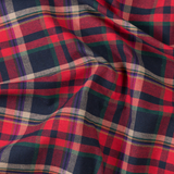 Cotton Tartan: Red & Navy - Per ½ Metre
