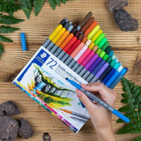 Staedtler 3200 Double Ended Fibre-Tip Pens (72pk)