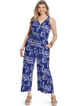 Tie Waist Sleeveless Jumpsuit in Burda Misses' (5817)