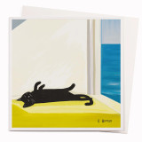 Greeting Card - Cat Bathing