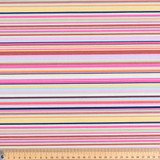 Cotton Poplin Print - Multi Stripes Col. 2 - Per ½ Metre