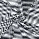 Polyviscose Houndstooth Monochrome - Per ¼ Metre