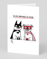 Greeting Card - Partner in Crime