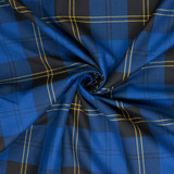 Polyviscose Tartan: Royal - Per ½ Metre