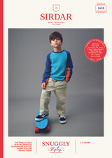 Short Board Sweater in Sirdar Snuggly Replay DK (2628) - PDF