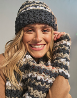 Sea Level Scarf Set in Sirdar Loveful 100% Recycled Acrylic DK (10769) - CROCHET - PDF