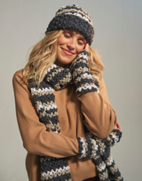 Sea Level Scarf Set in Sirdar Loveful 100% Recycled Acrylic DK (10769) - CROCHET - PDF
