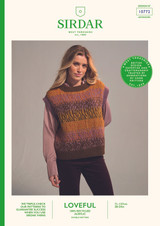 Volcanic Vest in Sirdar Loveful 100% Recycled Acrylic DK (10772) - PDF