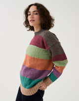 Timeless Striped Sweater in Sirdar Loveful 100% Recycled Tweed Blend DK (10778) - PDF