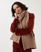 Lattice Scarf & Hat in Sirdar Loveful 100% Recycled Tweed Blend DK (10787) - PDF