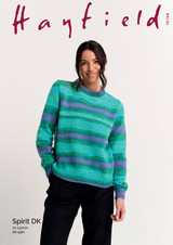 Crew Neck Jumper in Hayfield Spirit DK (10788) - PDF