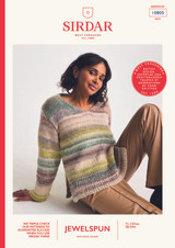 Set-In Stone Sweater in Sirdar Jewelspun w/Wool Chunky (10805) - PDF