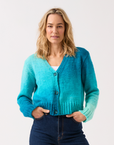 V Nice V Neck Cardigan in Sirdar Jewelspun Ombre Aran (10840) - PDF