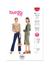 Wide Neckline Dress & Shirt in Burda Misses' (5738)