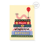 Greeting Card - Bookworm Birthday Card