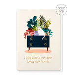 Greeting Card - Lovely New Home Cat