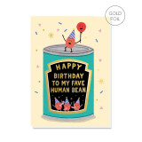 Greeting Card - Fave Human Bean Pun Birthday