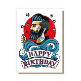 Greeting Card - Sailor Tattoo Birthday