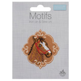 Product image for Iron on & Sew on Motif - Horse Emblem