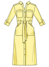 Denim Shirt Dress w/Variations in Simplicity Misses' (S3065)