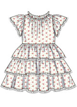 Layered Ruffle Dress in Simplicity Kids (S3078)