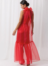 Unlined Sleeveless Dress w/Stand Up Collar in Simplicity Misses' (S3100)