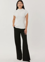 Fitted Funnel Neck Top in Simplicity Misses' (S3103)