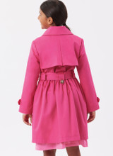 Double-Breasted Trench Coat w/Tie Belt in Simplicity Kids (S3114)