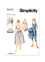 1950's Misses' Two Piece Playsuit in Simplicity Vintage (S3115)