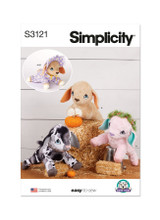 Plush Baby Goat w/Accessories in Simplicity (S3121)