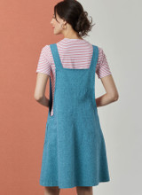 Pullover Knit Top & Relaxed Fit Overalls in Variations in Simplicity Misses' (S3125)