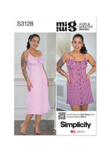 Milkmaid Style Dress in Simplicity Misses' (S3128)
