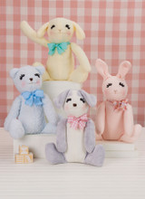Seated Plush Animals in Simplicity (S3157)