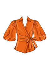 Wrap Top in Simplicity Misses' (S3135)