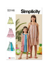 Girls' Halter Dresses in Simplicity Kids (S3146)
