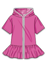 Girls' Hooded Cover Up in Simplicity Kids (S3147)