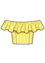 Bardot Ruffle Top & Flounce Skirt in Simplicity Kids (S3148)