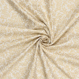 Gold Foil Holly on Cream (135cm) - 100% Cotton
