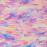 Earthly Delights: Sky in Cloudy Pink, Lemon & Blue - 100% Cotton