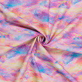 Earthly Delights: Sky in Cloudy Pink, Lemon & Blue - 100% Cotton
