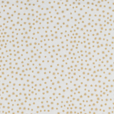 Xmas Metallic: Gold Stars on Cream - 100% Cotton