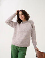 Buttoned Raglan Sweater in Sirdar Loveful 100% Recycled Tweed Blend DK (10781)
