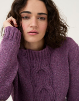 Puff Sleeve Sweater in Sirdar Loveful 100% Recycled Tweed Blend DK (10783)