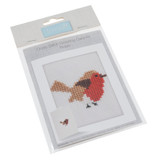 Counted Cross Stitch Kit: Christmas Greetings Card - Robin