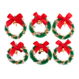 Craft Embellishments (6pcs) - Wreath w/Bells