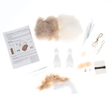 Christmas Needle Felting Kit - Fairy Mice Duo