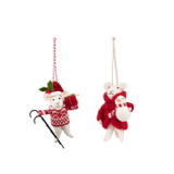 Christmas Felting Kit - Mice Friends Duo