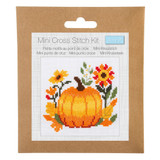 Mini Counted Cross Stitch Kit - Pumpkin