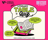 Literary Table Quiz in Aid of Sexual Violence Centre, Cork - One Table 4 People Max
