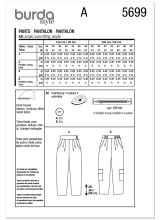 High Waisted Trousers in Burda Misses' (5699)